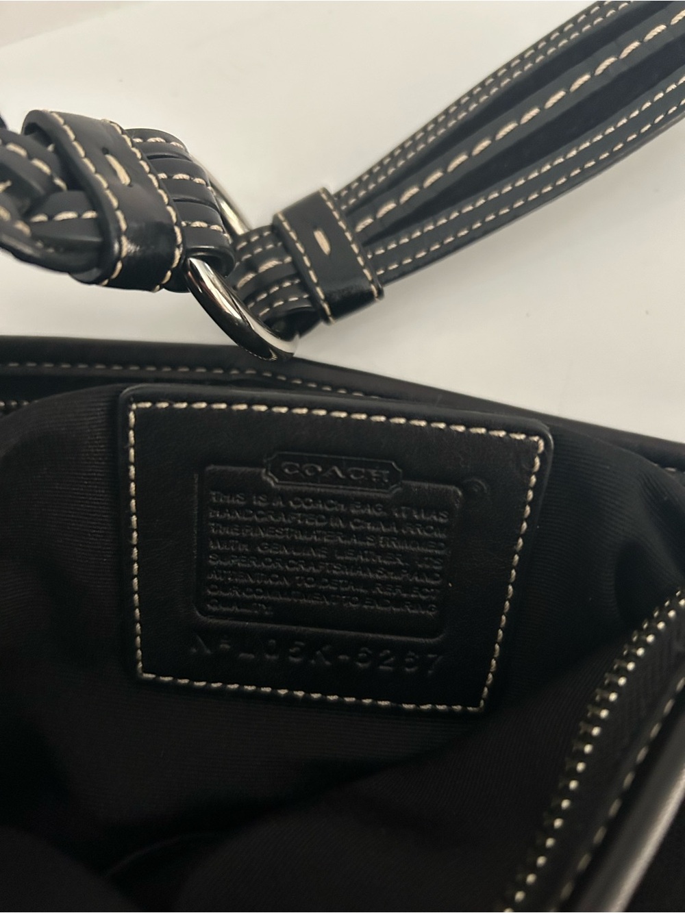 Coach Black Soho/Hampton Signature C Hobo Half Moon Bag Y2K - Picture 7 of 11